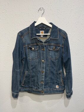 Women's Carhartt Denim Jacket Size Medium